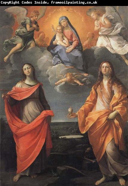 Guido Reni Madonna of the Snow with SS.Lucy and Mary Magdalen